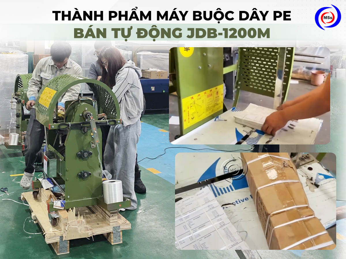Thành phẩm cột bằng máy buộc dây bán tự động JDB-1200M Thành phẩm cột bằng máy buộc dây bán tự động JDB-1200M