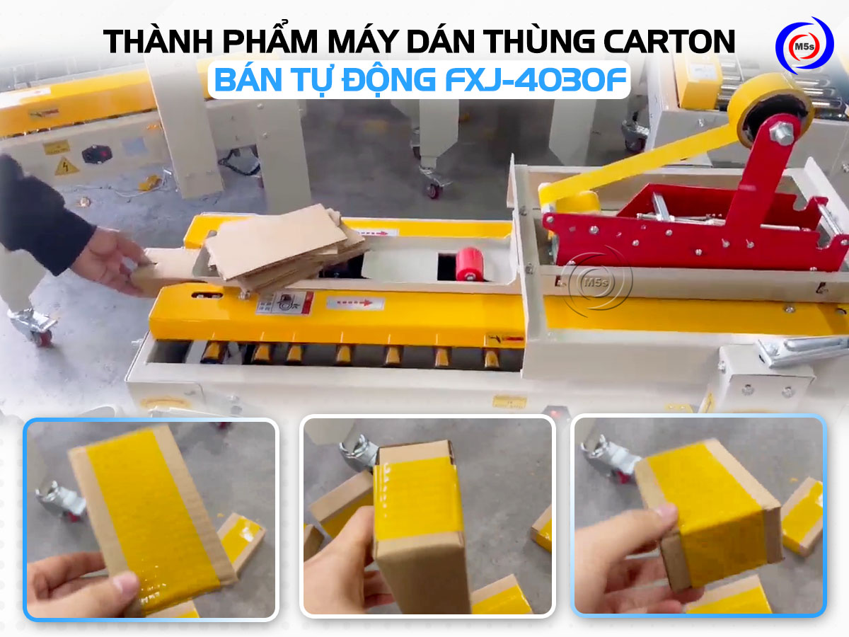 Thành phẩm của máy dán thùng carton FXJ-4030F Thành phẩm của máy dán thùng carton FXJ-4030F