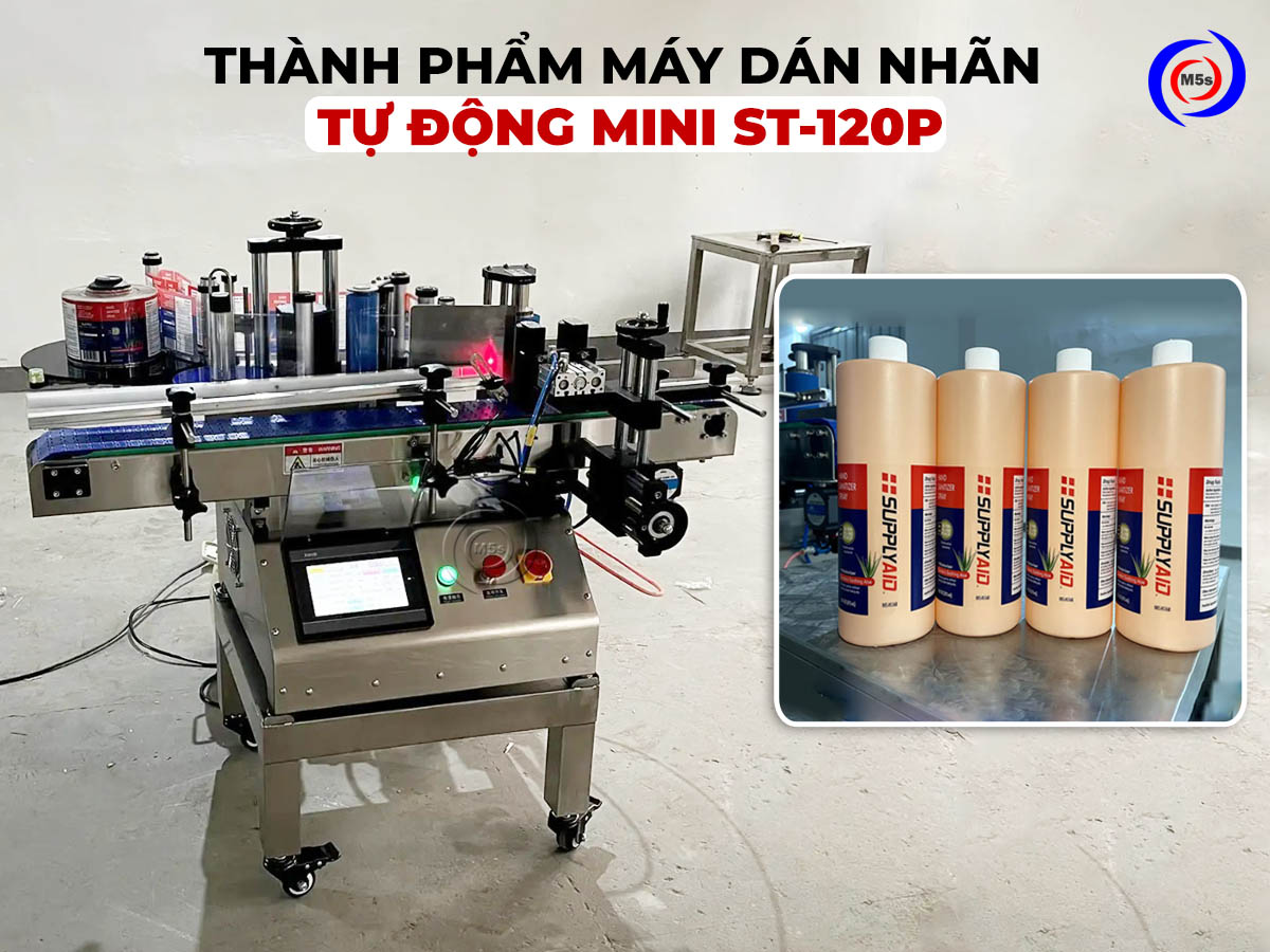 Thành phẩm máy dán nhãn tự động mini ST-120P Thành phẩm máy dán nhãn tự động mini ST-120P