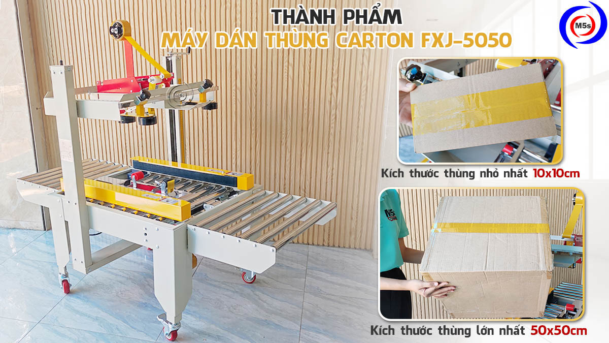 Thành phẩm máy dán thùng carton FXJ-5050 Thành phẩm máy dán thùng carton FXJ-5050
