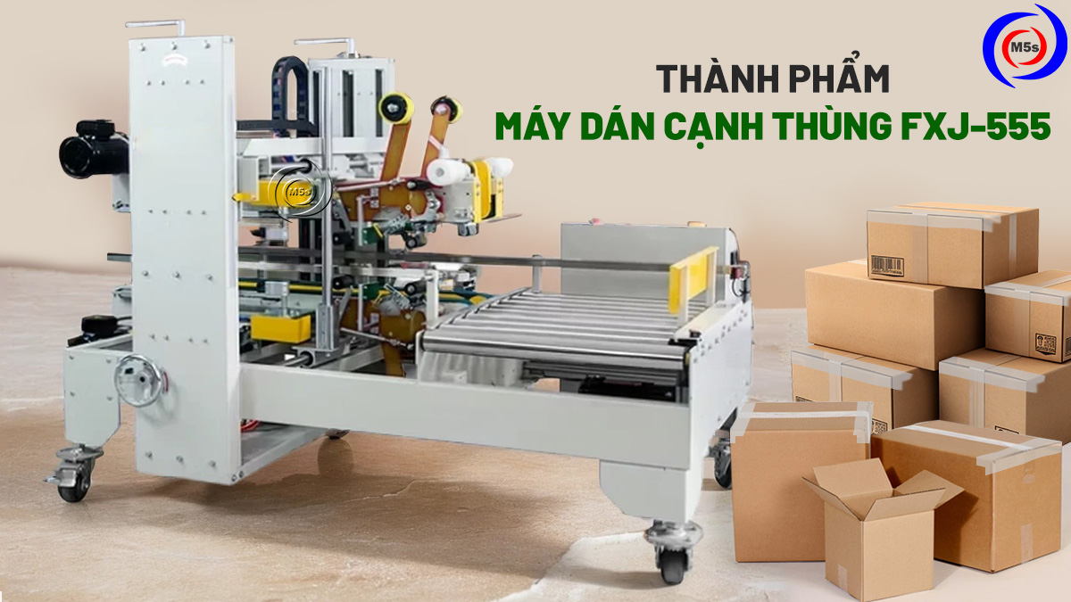 máy dán cạnh thùng fxj-555 máy dán cạnh thùng fxj-555