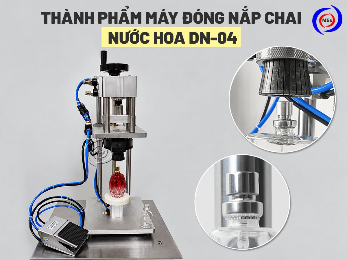 thành phẩm máy đóng nắp bán tự động DN-04 thành phẩm máy đóng nắp bán tự động DN-04