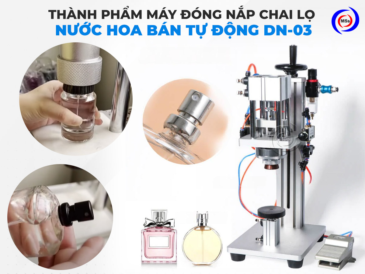 thành phẩm máy đóng nắp chai nước hoa DN-03 thành phẩm máy đóng nắp chai nước hoa DN-03