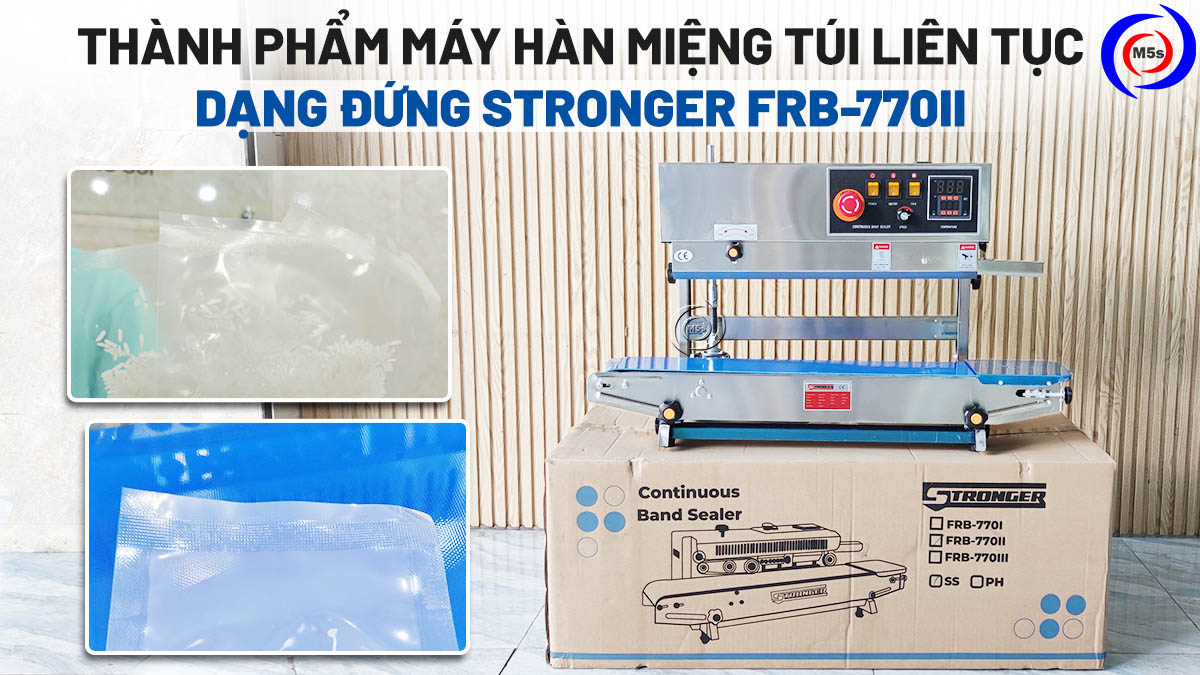 y hàn miệng túi liên tục dạng đứng Stronger FRB-770II Máy hàn miệng túi liên tục dạng đứng Stronger FRB-770II