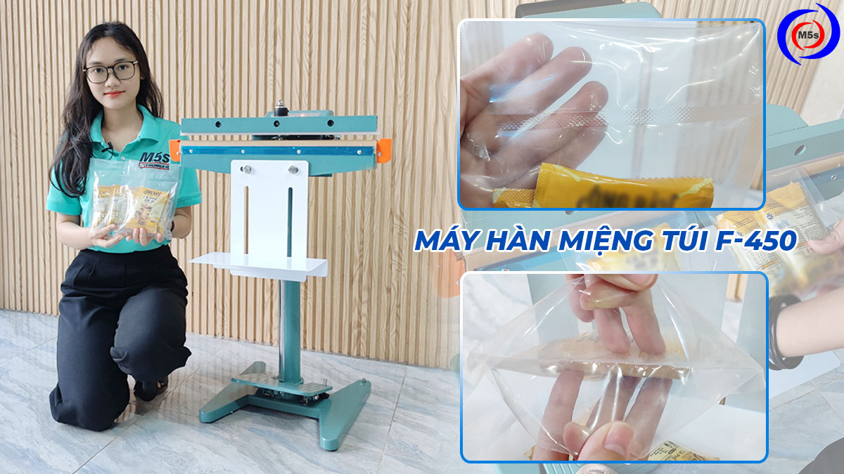 Máy hàn miệng túi dập chân F-450 Máy hàn miệng túi dập chân F-450