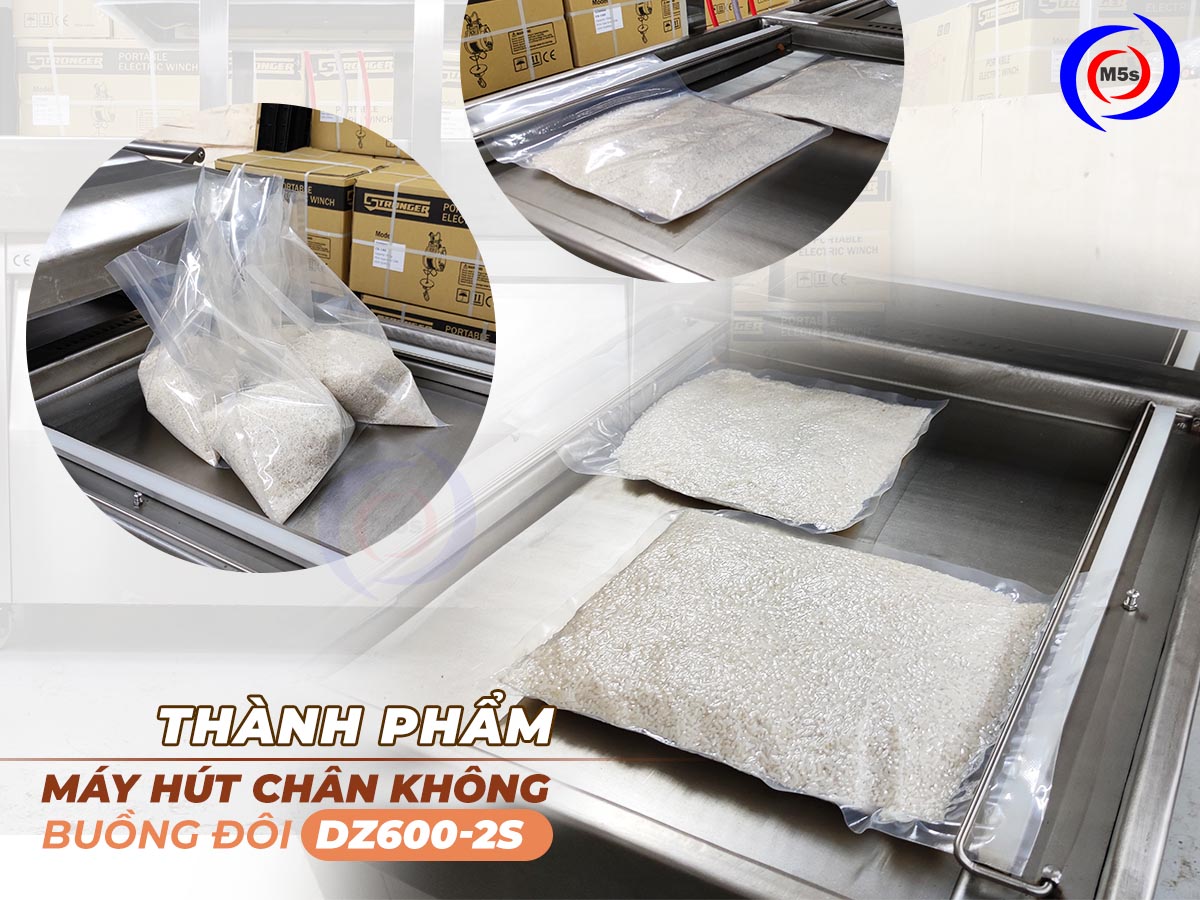 Thành phẩm máy hút chân không buồng đôi DZ600-2S Thành phẩm máy hút chân không buồng đôi DZ600-2S