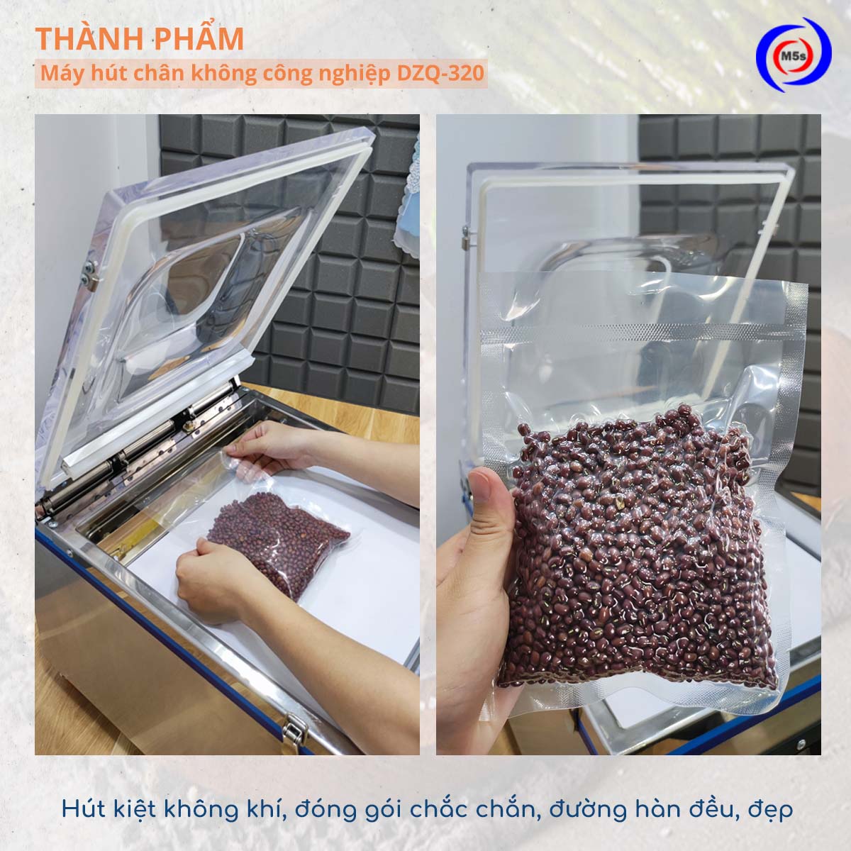 Thành phẩm máy đóng gói hút chân không DZQ-320 Thành phẩm máy đóng gói hút chân không DZQ-320