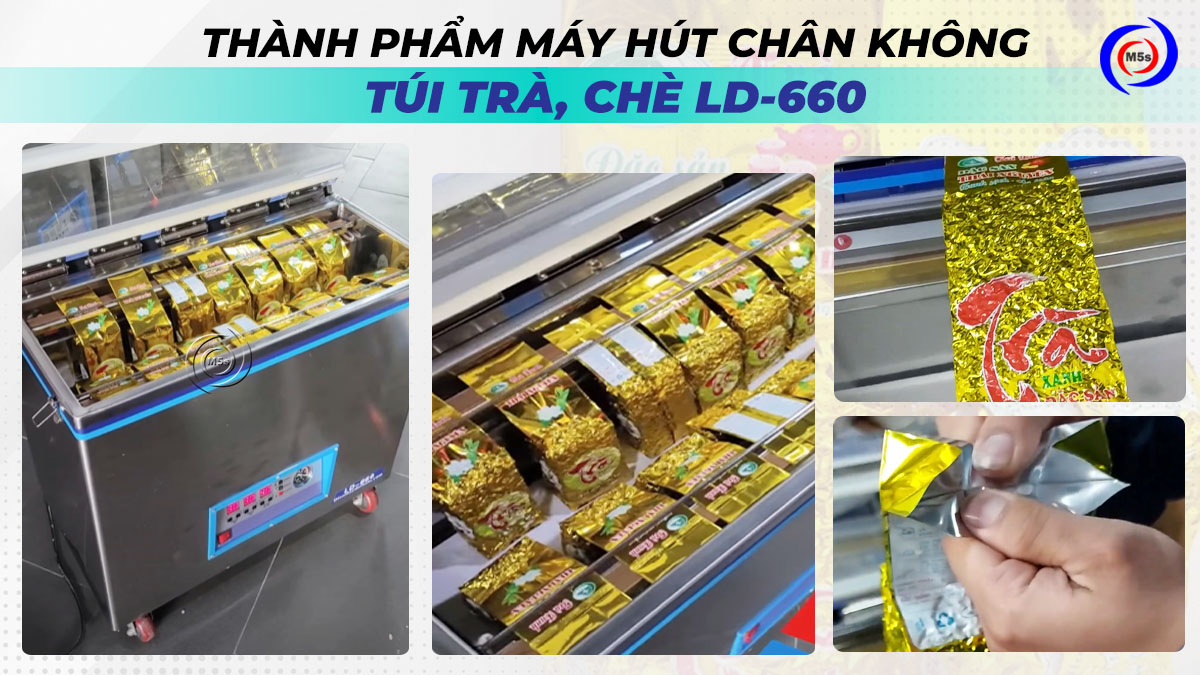 Thành phẩm máy hút chân không túi trà, túi chè LD-660 Thành phẩm máy hút chân không túi trà, túi chè LD-660