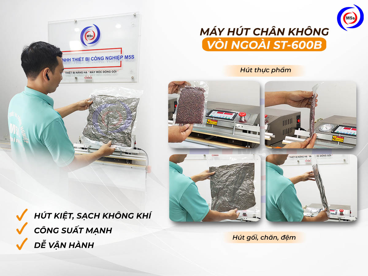 Máy hút chân không công nghiệp vòi ngoài ST-600 Máy hút chân không công nghiệp vòi ngoài ST-600
