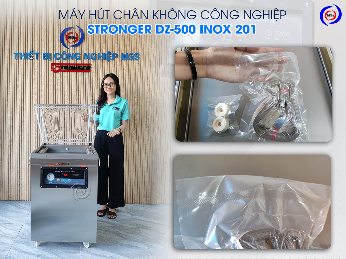 Máy hút chân không công nghiệp DZ-500 inox 201 tại M5s Máy hút chân không công nghiệp DZ-500 inox 201 tại M5s