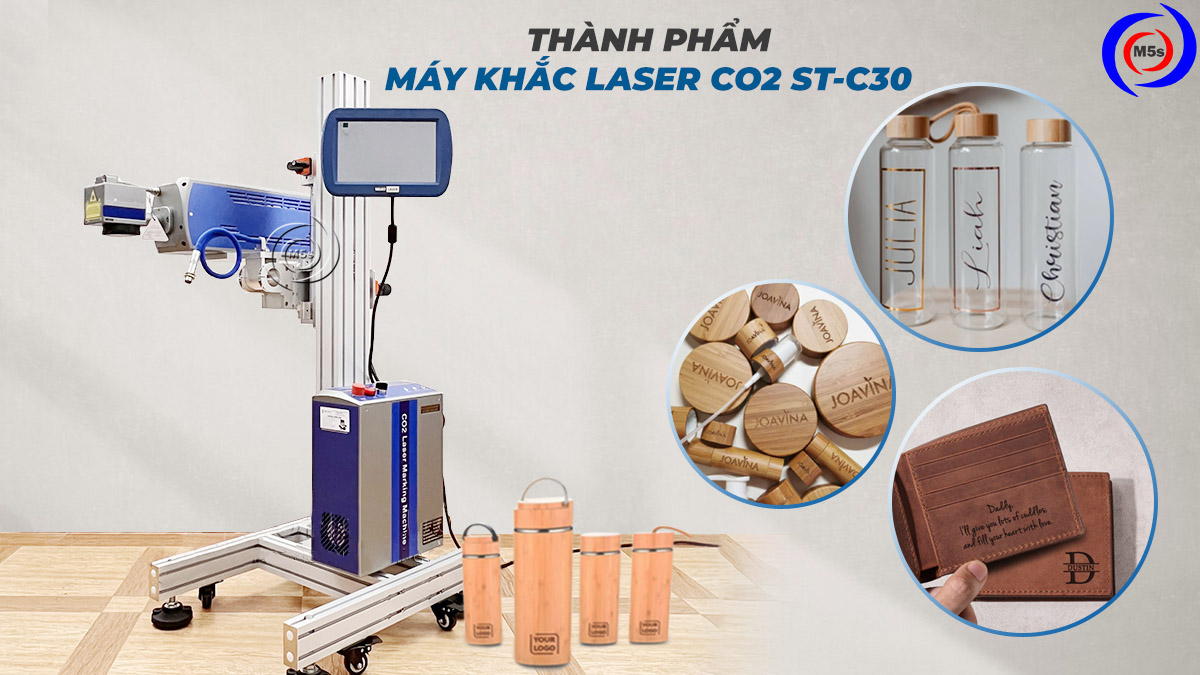 Thành phẩm máy khắc laser CO2 ST-F30 Thành phẩm máy khắc laser CO2 ST-F30