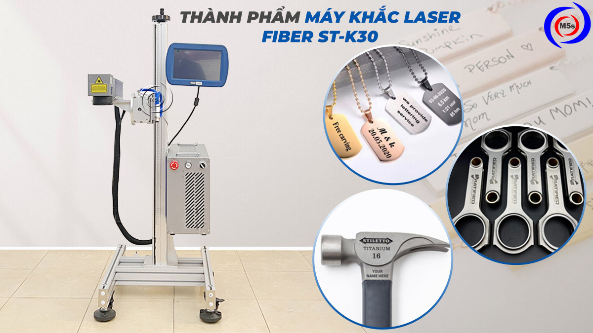 Thành phẩm máy khắc laser kim loại Fiber ST-K30 Thành phẩm máy khắc laser kim loại Fiber ST-K30
