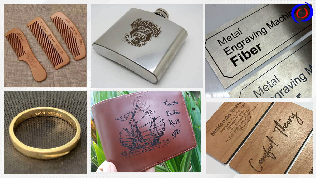 Máy khắc laser trên nhiều vật liệu khác nhau Máy khắc laser trên nhiều vật liệu khác nhau