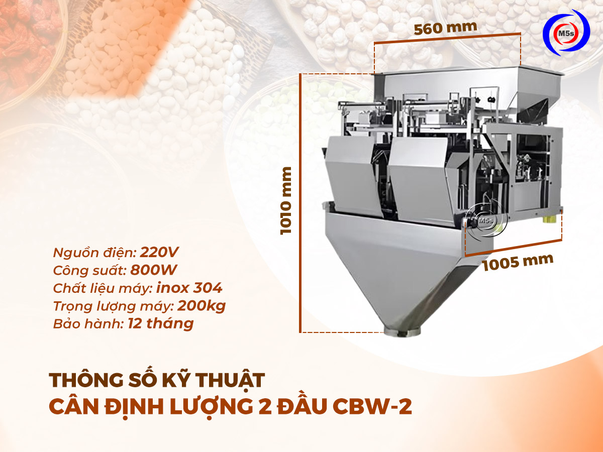 Cân định lượng 2 đầu CBW-2 Cân định lượng 2 đầu CBW-2