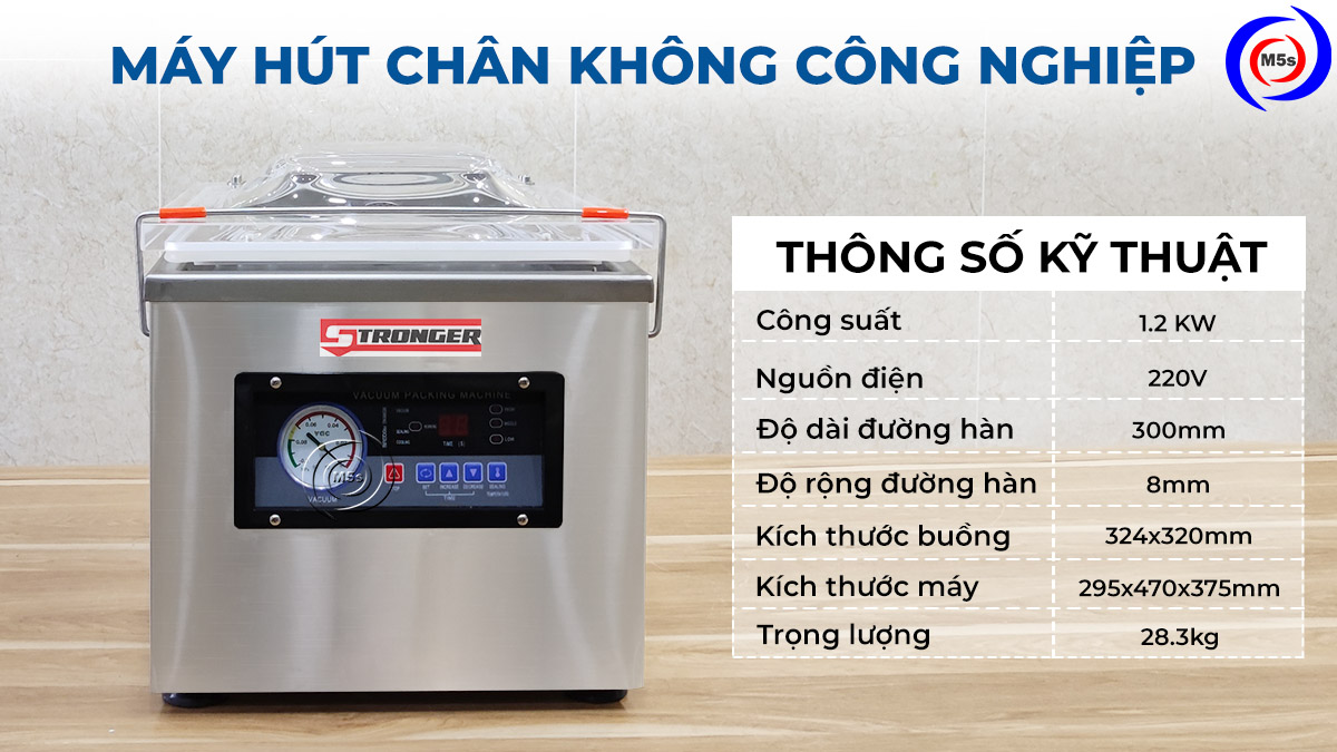Thông số kỹ thuật của máy hút chân không công nghiệp Thông số kỹ thuật của máy hút chân không công nghiệp