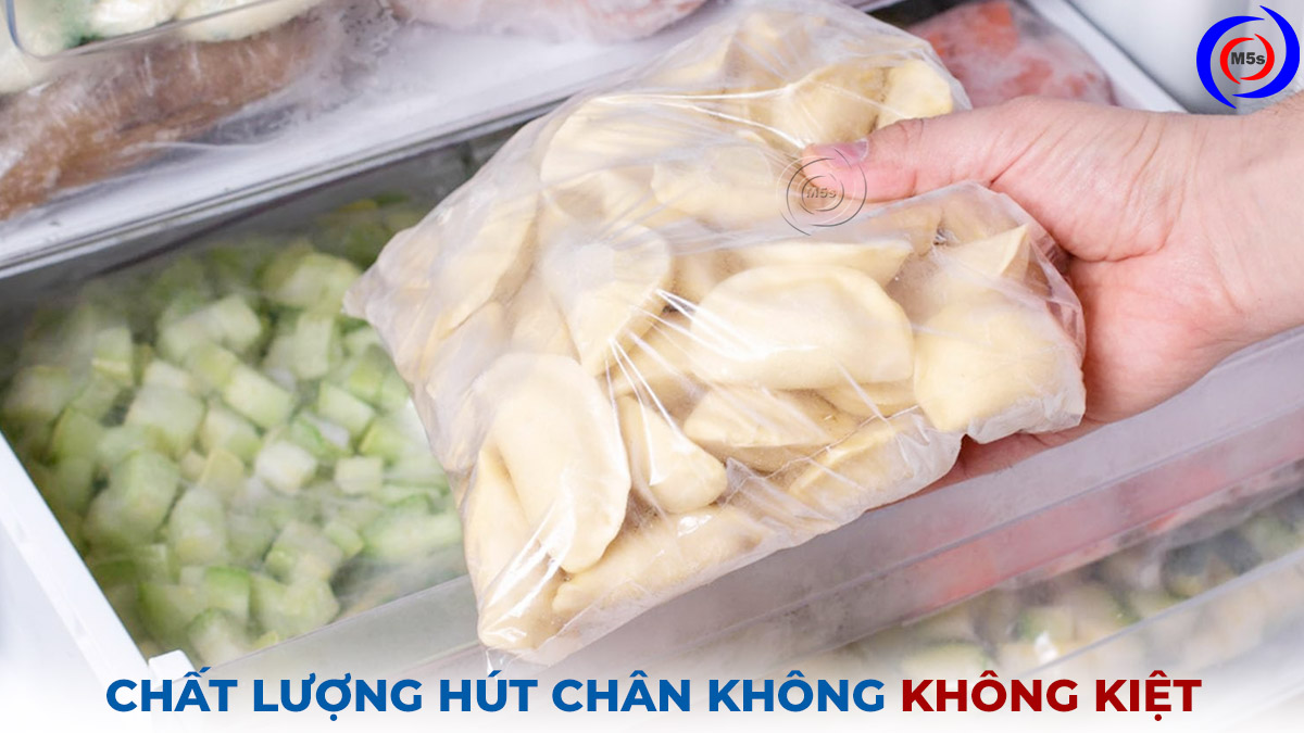 Túi hút chân không chưa hút kiệt hết khí Túi hút chân không chưa hút kiệt hết khí