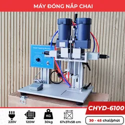 Máy đóng nắp chai bán tự động 2 motor CHYD-6100