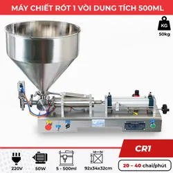 Máy chiết rót 1 vòi Piston CR1 500ml 
