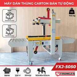 Máy dán thùng carton bán tự động FXJ-5050