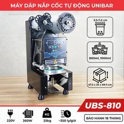 Máy dập nắp cốc tự động Unibar UBS-810 (1000ml)