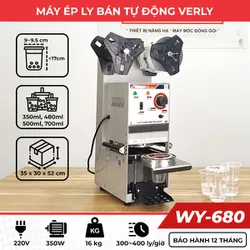 Máy dập nắp cốc bán tự động Verly WY-680