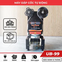 Máy ép miệng ly giấy tự động Unibar UB-99