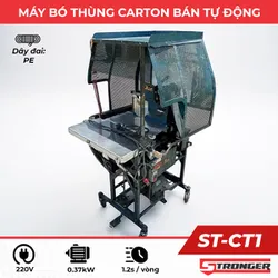 Máy bó thùng carton dây PE bán tự động ST-CT1