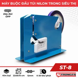 Máy buộc đầu túi nilon trong siêu thị ST-8 