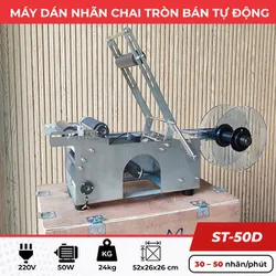 Máy dán nhãn chai tròn bán tự động ST-50D