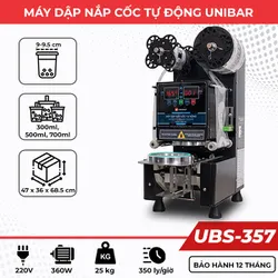 Máy dập nắp cốc tự động Unibar UBS-357