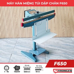 Máy ép miệng túi dập chân F-650