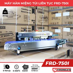 Máy hàn miệng túi liên tục STRONGER FRD-750-IN vỏ inox