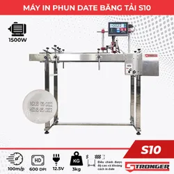 Máy in phun date tự động Stronger S10 (có băng tải)