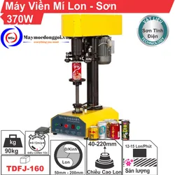 Máy viền mí lon bán tự động TDFJ-160 Sơn tĩnh điện