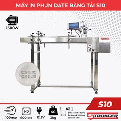 Máy in phun date tự động S10 (có băng tải)