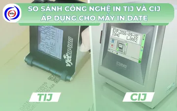 So sánh công nghệ in TIJ và CIJ áp dụng cho máy in date