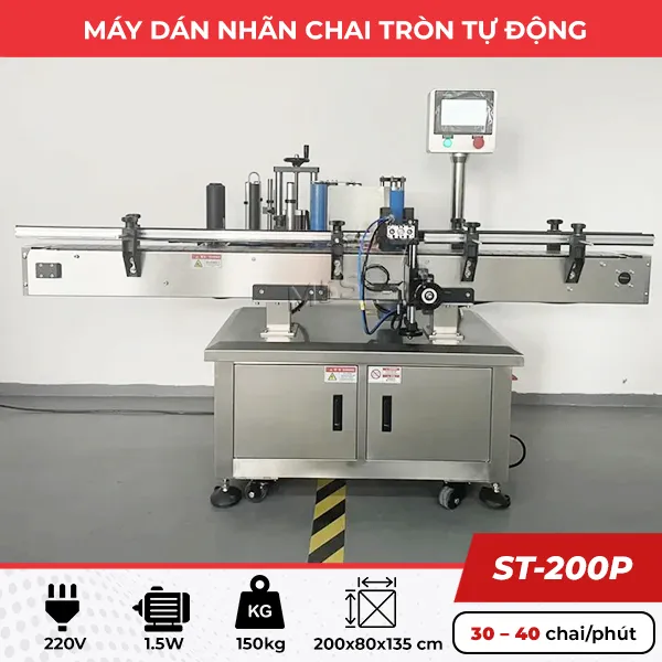 Máy dán nhãn decal tự động ST-200P chính hãng