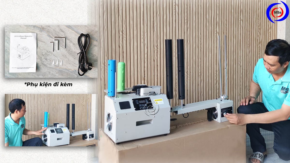 Máy thổi xốp khí H18 Plus tại M5s Máy thổi xốp khí H18 Plus tại M5s