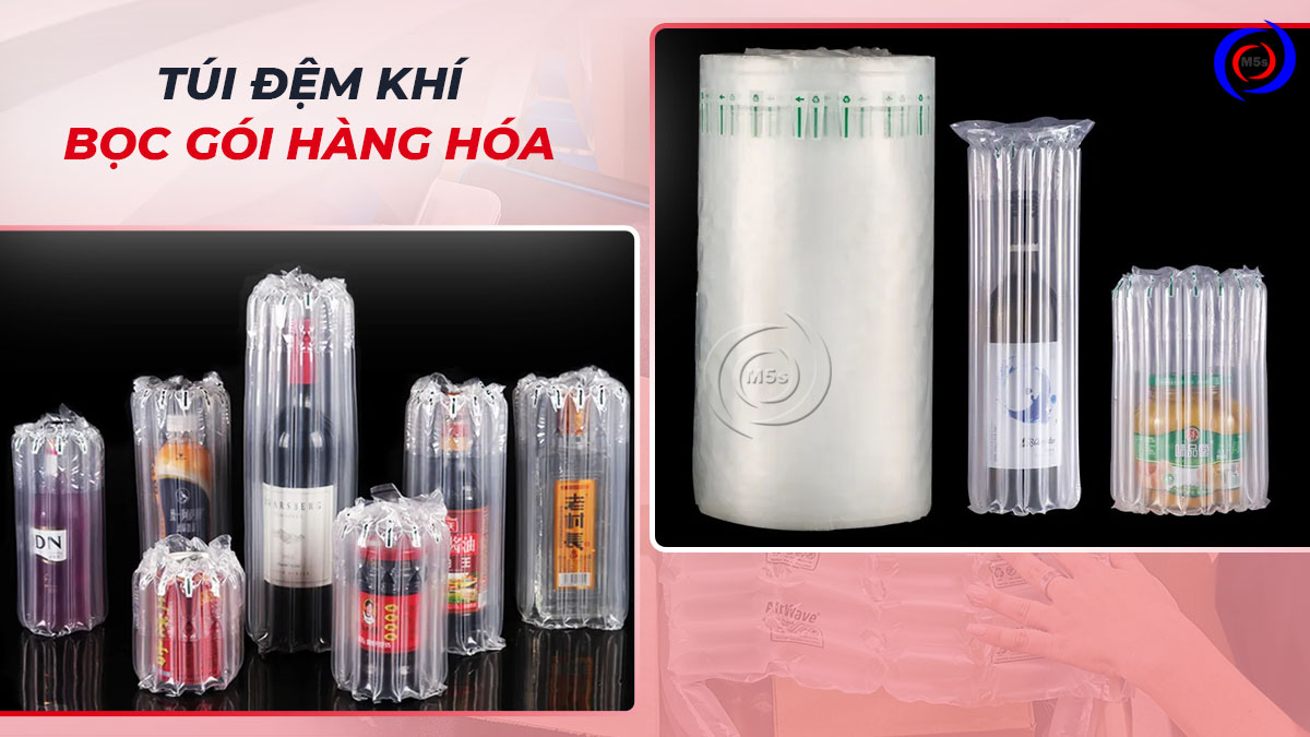 Túi đệm khí bọc gói hàng hóa Túi đệm khí bọc gói hàng hóa