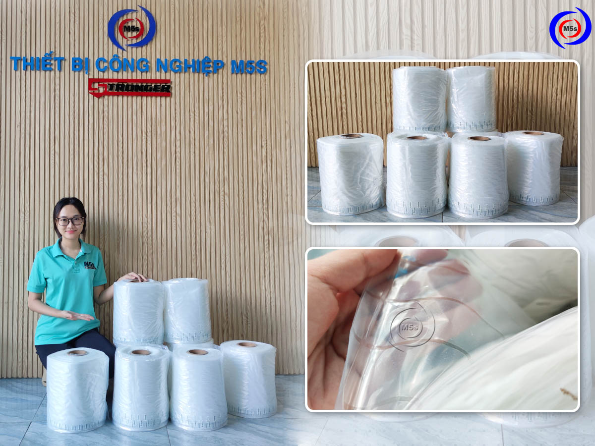 Túi đệm khí chèn hàng dạng cột tại kho Thiết bị M5s Túi đệm khí chèn hàng dạng cột tại kho Thiết bị M5s