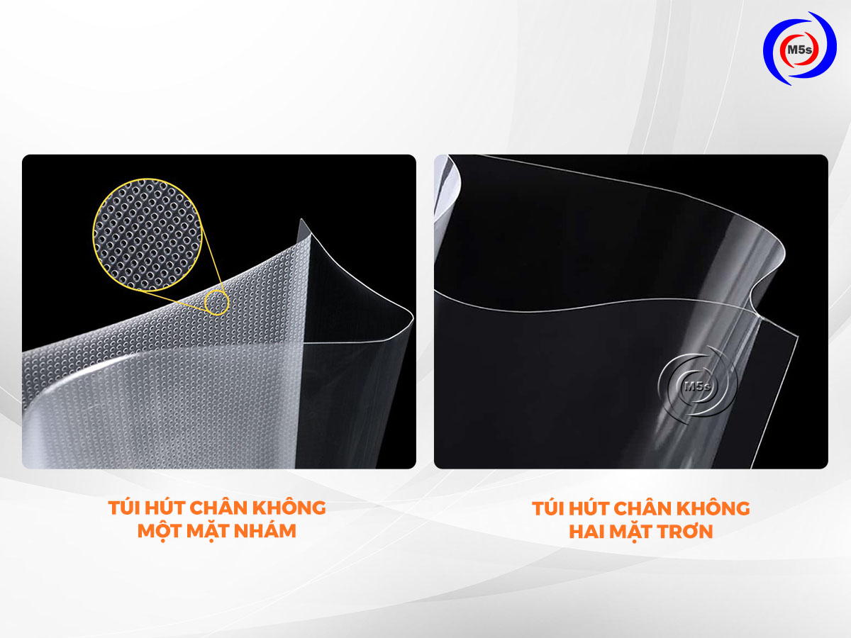 Túi hút chân không một mặt nhám và 2 mặt trơn Túi hút chân không một mặt nhám và 2 mặt trơn
