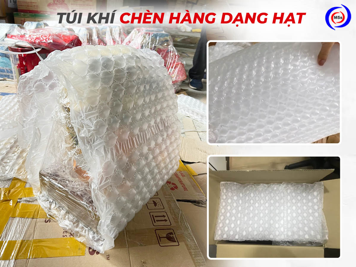 Ứng dụng túi khí dạng hạt bọc gói hàng Ứng dụng túi khí dạng hạt bọc gói hàng