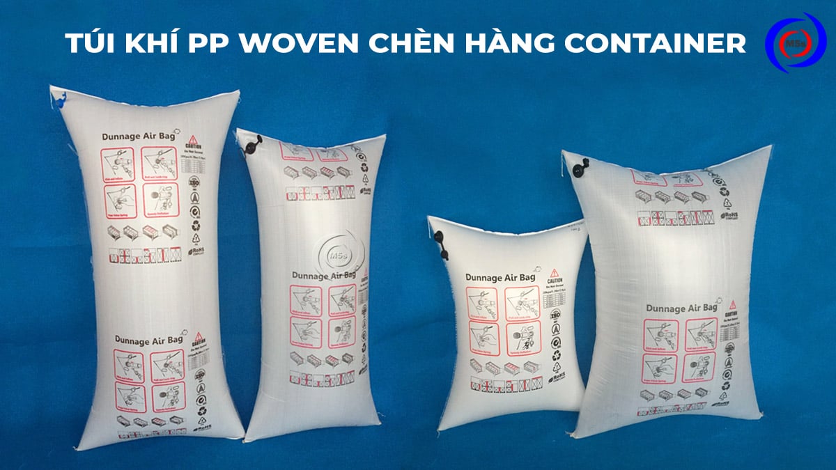 Túi khí PP Woven chèn hàng container Túi khí PP Woven chèn hàng container