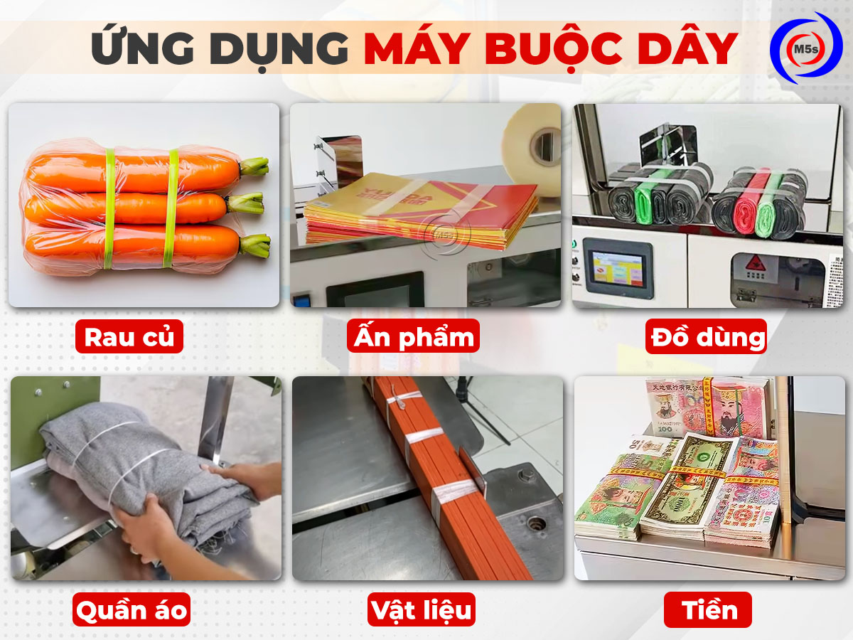 Ứng dụng máy buộc dây Ứng dụng máy buộc dây