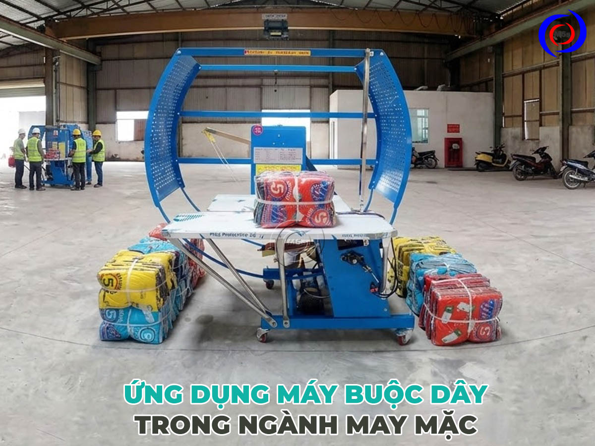 Ứng dụng máy buộc dây trong ngành may mặc Ứng dụng máy buộc dây trong ngành may mặc