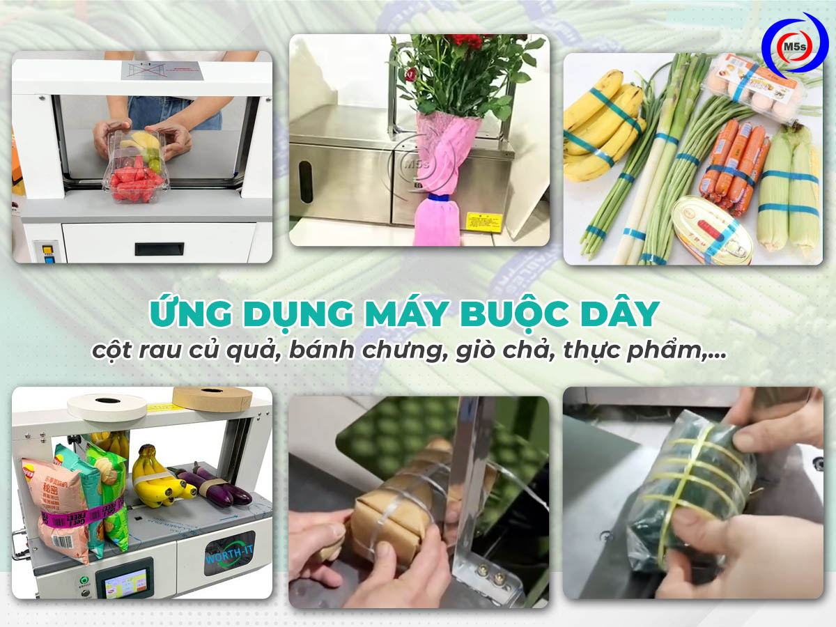 Ứng dụng máy buộc dây trong ngành nông nghiệp, thực phẩm Ứng dụng máy buộc dây trong ngành nông nghiệp, thực phẩm