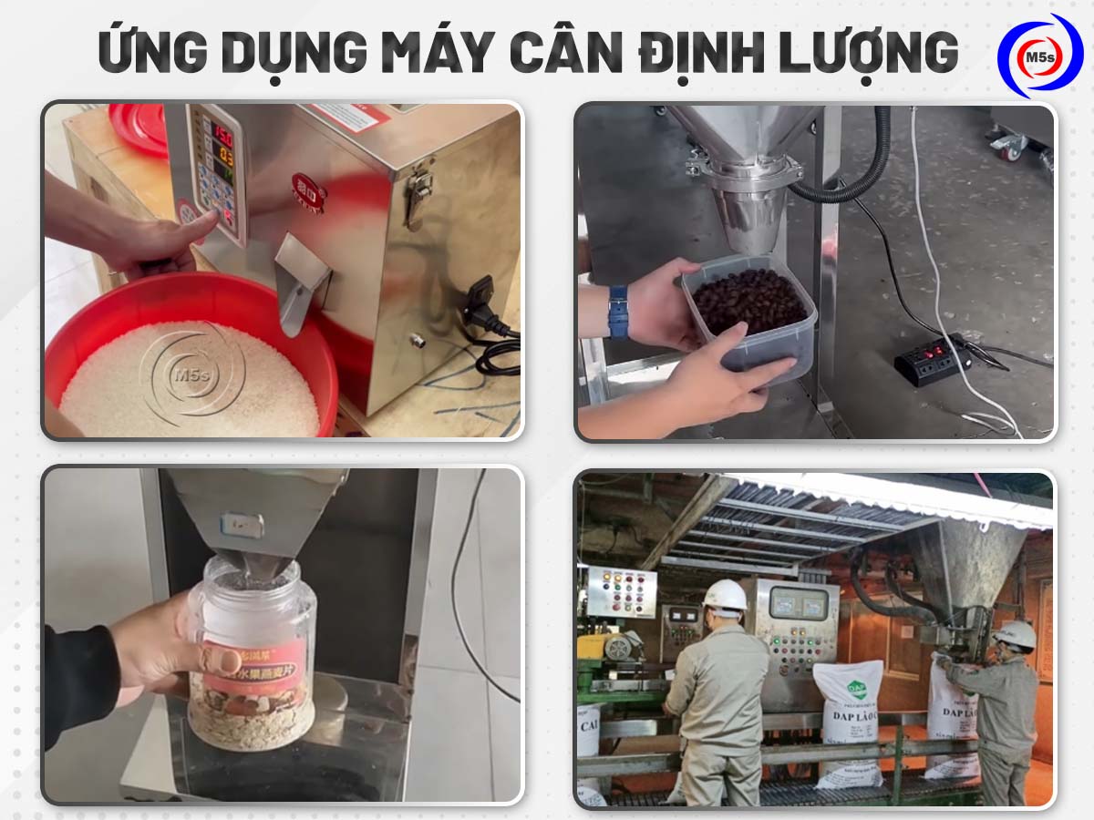 Ứng dụng máy cân định lượng Ứng dụng máy cân định lượng