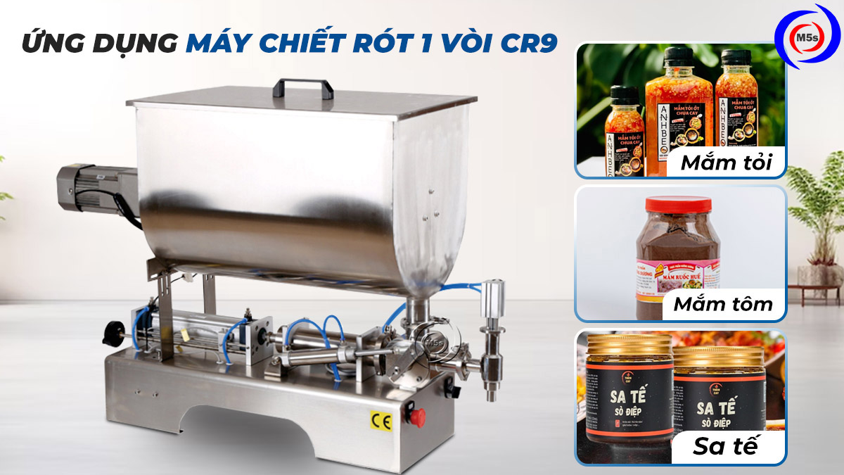máy chiết rót dung dịch đặc 1 vòi CR9 máy chiết rót dung dịch đặc 1 vòi CR9