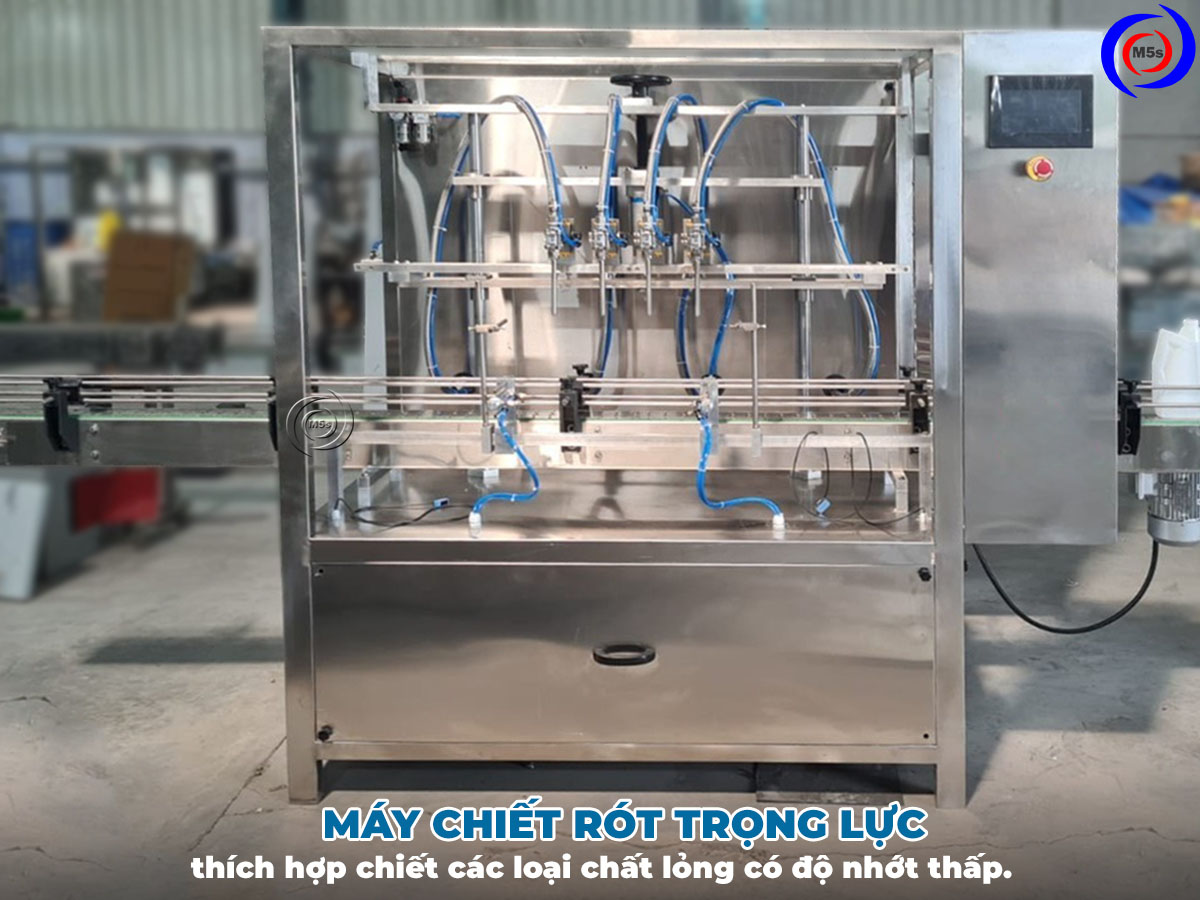 Máy chiết rót trọng lực chiết các chất lỏng Máy chiết rót trọng lực chiết các chất lỏng