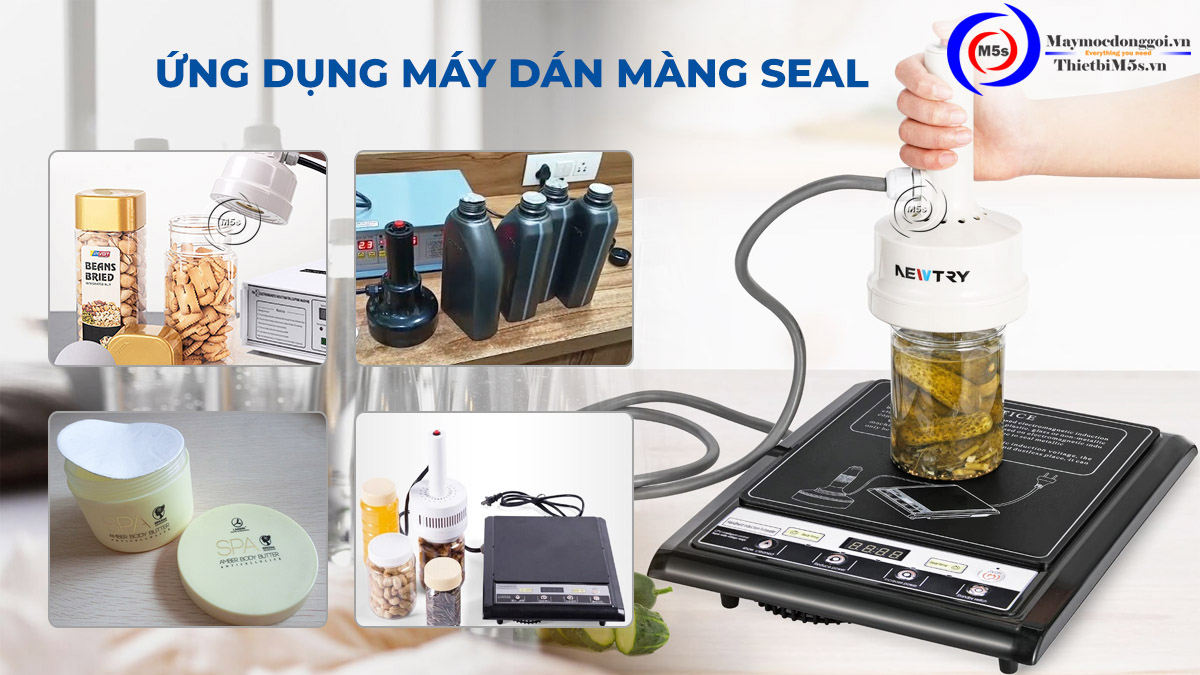 Ứng dụng máy dán màng seal Ứng dụng máy dán màng seal